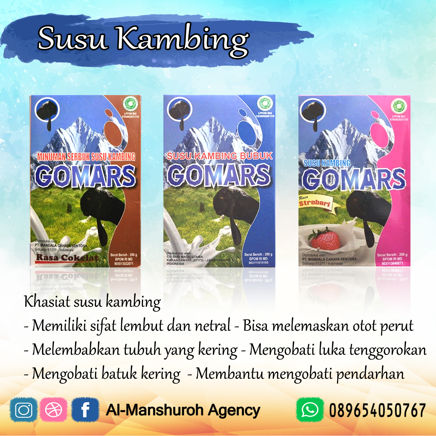 Susu Kambing Bubuk Gomars Al Manshuroh