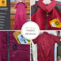 Habaj jubah saudi remaja krah sanghai Al-amwa premium
