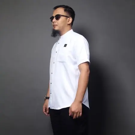 Kemko Series Ubaid by Al Amwa | Kemeja Koko Lengan Pendek | Baju Muslim Koko Pria | Koko Anti UV - Gambar 2